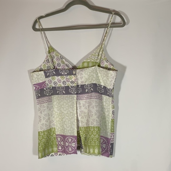 Billabong Green & Purple Floral Design Tank Top - Picture 3 of 6